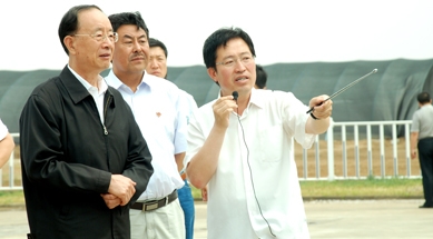 原中共中央書記處書記、中紀(jì)委副書記何勇視察我公司